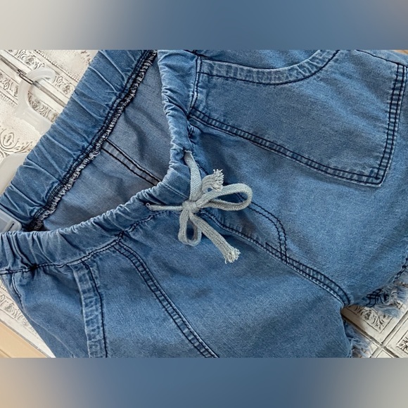 Nwot ”Jeans” Sz-L Moms Basic Cut-Offs Denim 4 Pocket Shorts-Cute & Comfy Cool - Picture 5 of 16